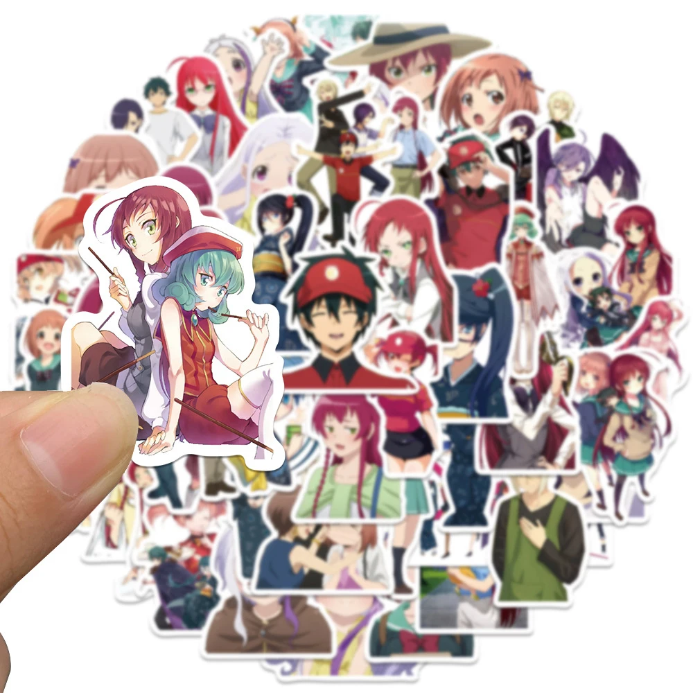 10/30/50 Uds Anime el diablo es una parte pegatinas de temporizador Emilia Maou pegatina de dibujos animados portátil Scrapbooking pegatina de equipaje impermeable