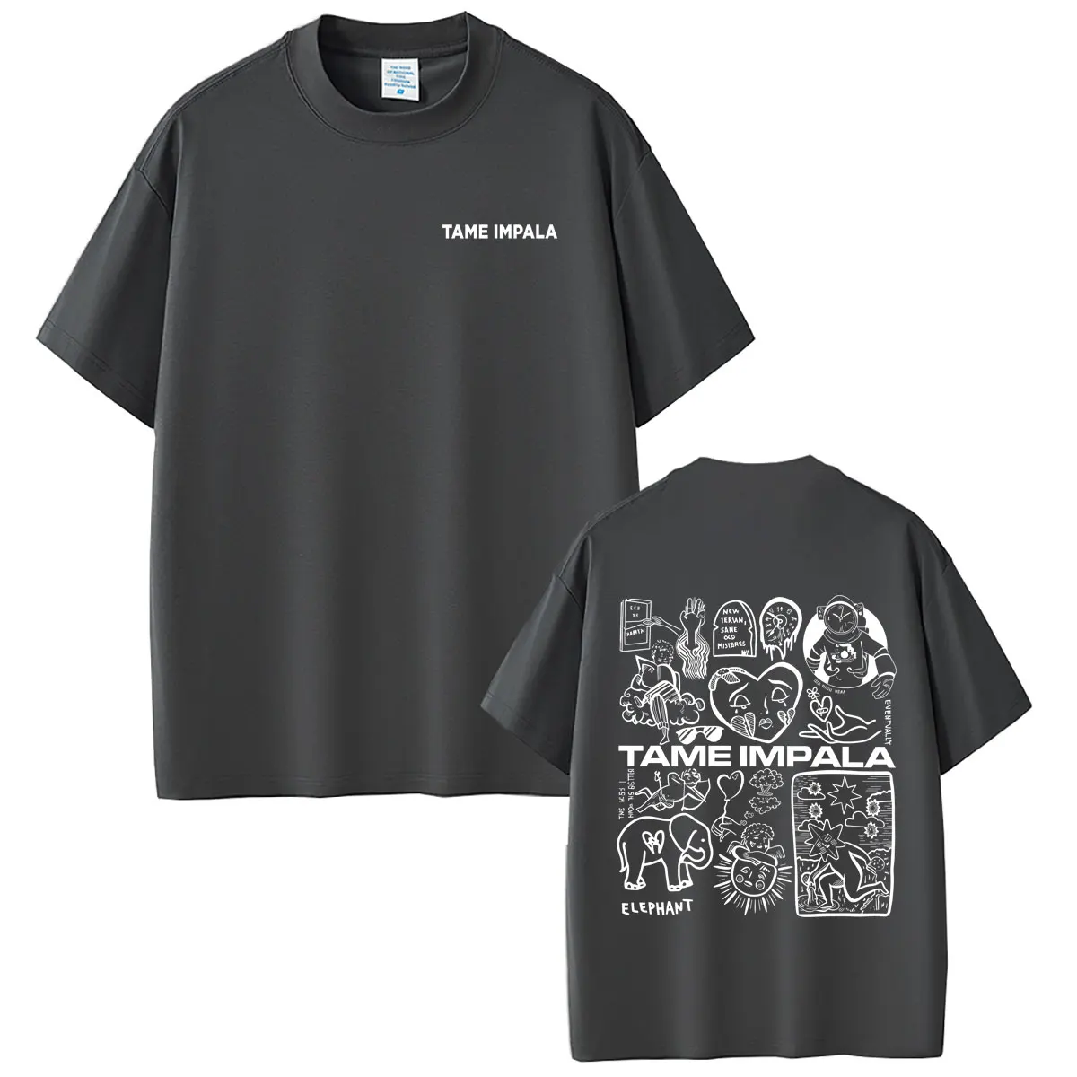 Hot Sale Pop Rock Band Tame Impala Graphic T Shirts Men Women Casual Soft Cotton T-shirt Tops Male Fashion Oversized Streetwear