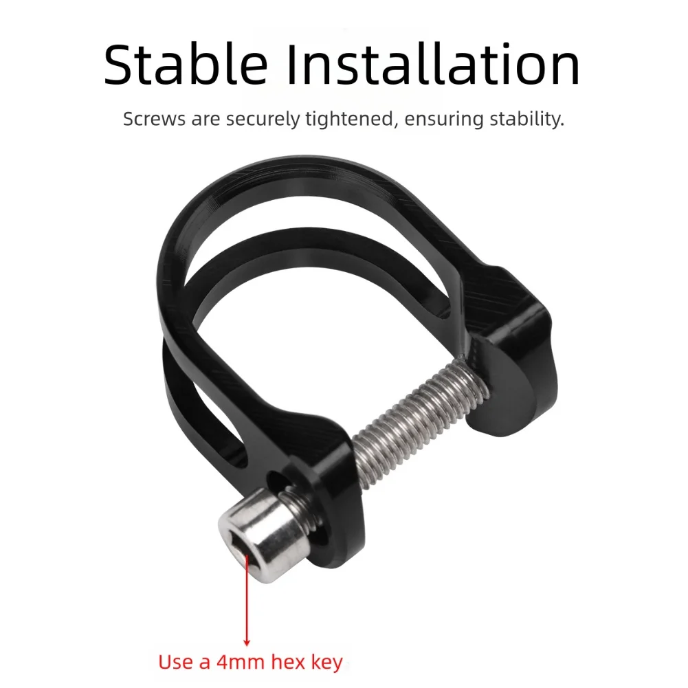 

Bicycle Brake Handle Clamp Ring For Sram E7/E9 Bikes C-Type Fixing Buckle High-Strength Material 304 Stainless Steel Bolts