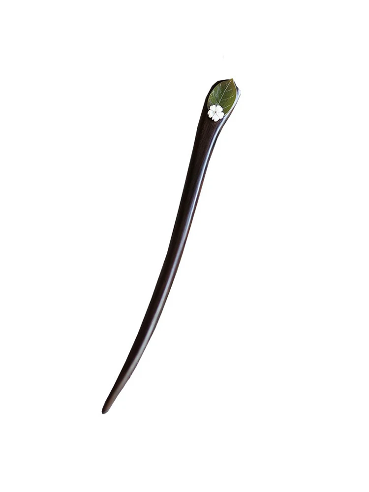 Chinesischer Retro-Holzstab mit schwingender Quaste, Haarschmuck für Damen im alten Hanfu-Stil, Orchideen-Haarspange, Kopfschmuck, festes Design – Detail 5