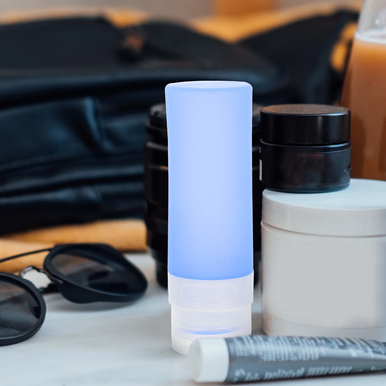 

Silicone Travel Lotion Storage Portable Toiletry Containers Reusable Sample Bottles Safe Lotion Storage Bottles Durable