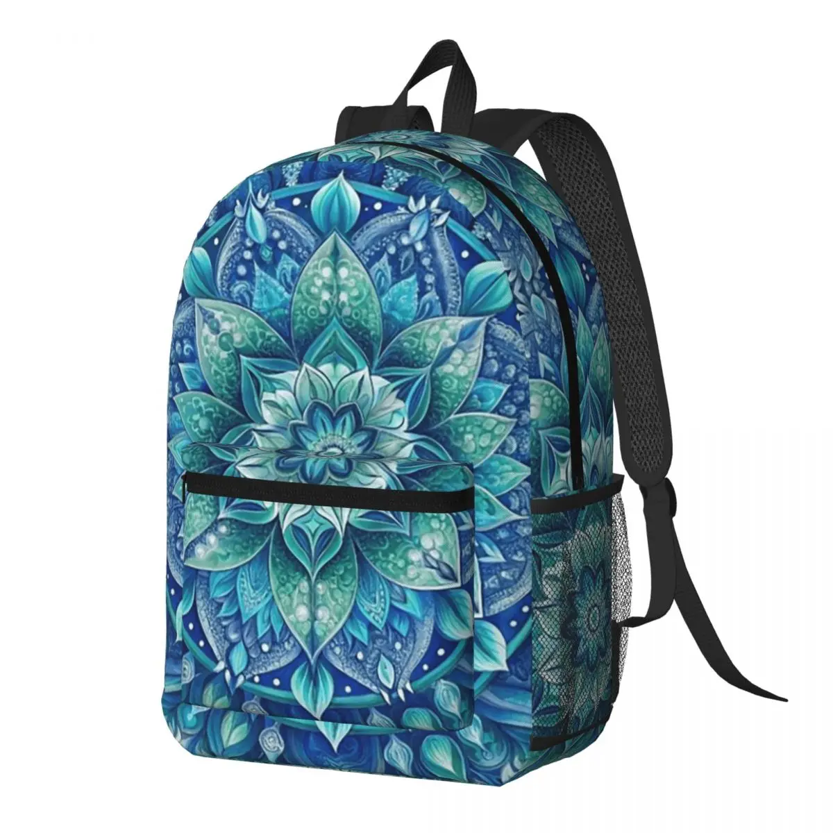 Bohemian Mandala Print Pattern Backpack Daypack Large Capacity Children BookBag School Bag Shoulder Bags for Men Women