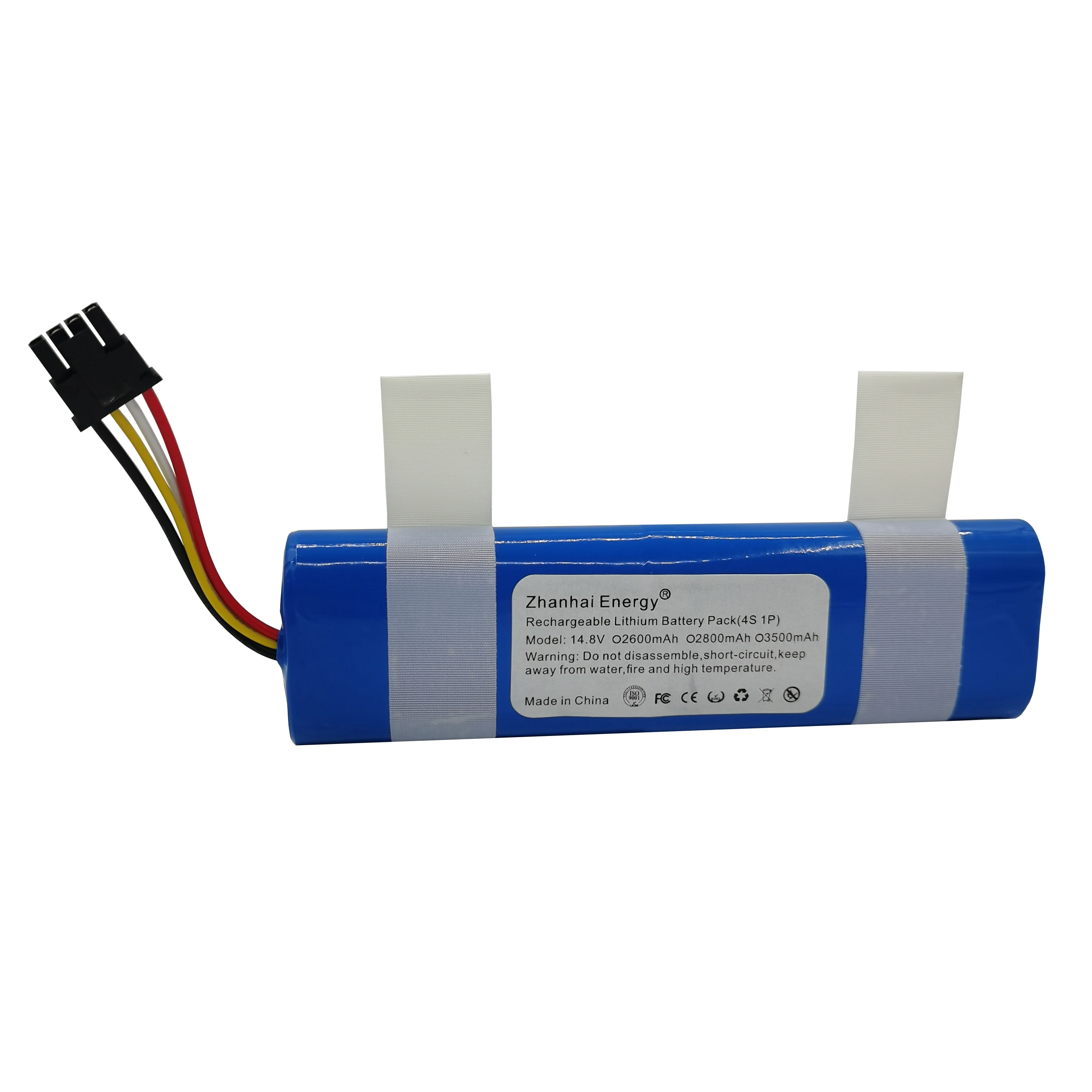 

14.4V 14.8V 2600mAh 3.5Ah Li-Ion Cylindrical Rechargeable Battery Pack For Robot Vacuum Xiaomi Trouver Lds Rls3 New Customizable