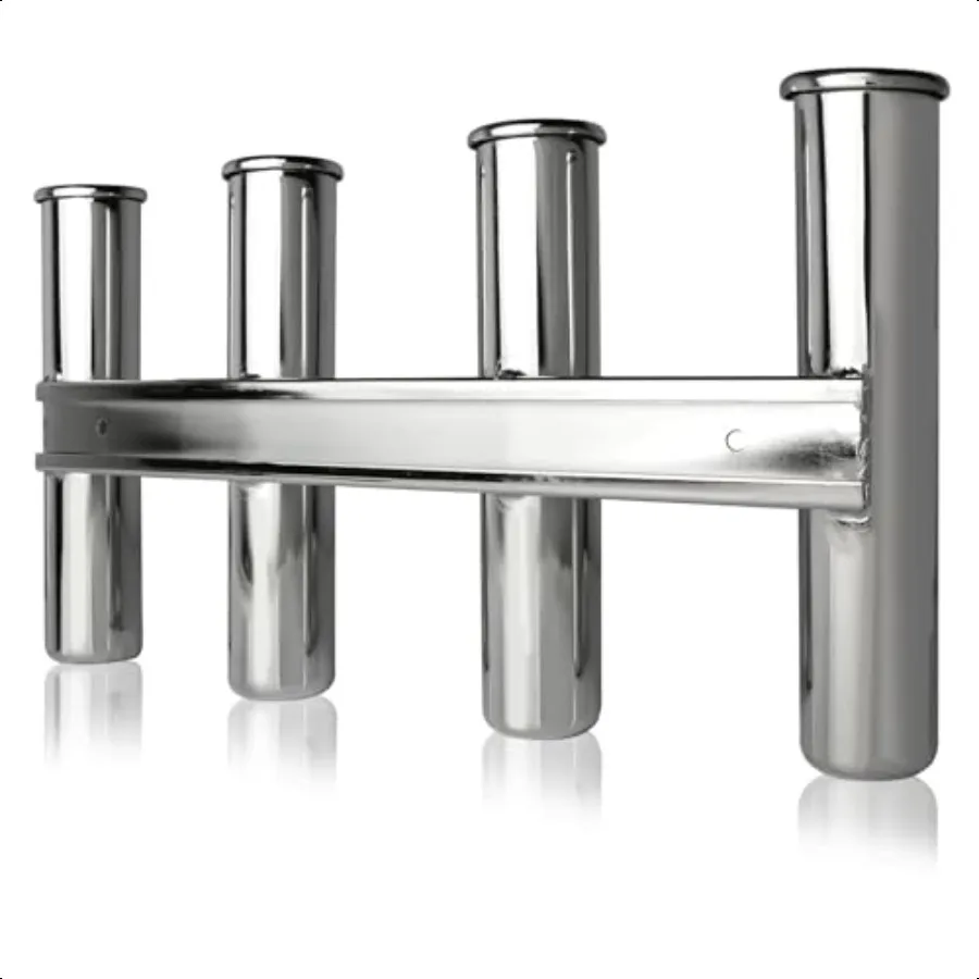 

Marinebaby Boat Fishing Rod Holder316 Stainl Steel Fishing Rod Holder for Boat 4 Link Tube Fishing Rod Holder