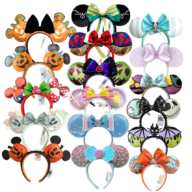 

Mickey Mouse Ears Headband Christmas Halloween Party Hairwear Princess Cosplay Adult/Child Hairs Accessories Birthday Gifts