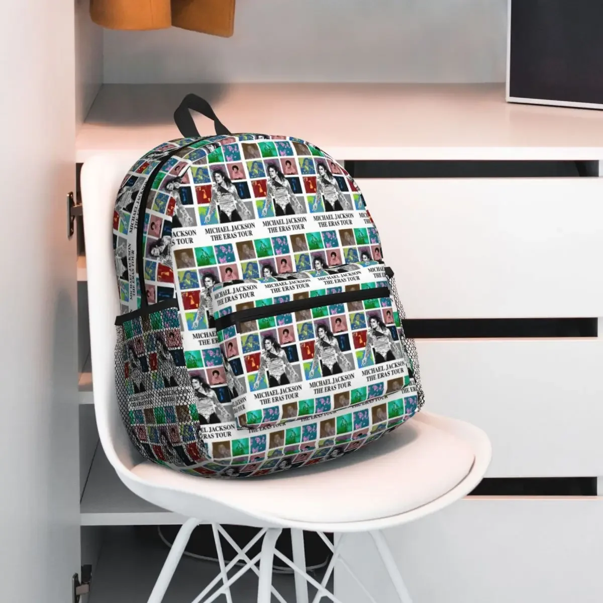 

Michael Jackson Student Backpack School Bag Hiking Travel Daypack for Men Women Fashion Bookbag Shoulder Bags