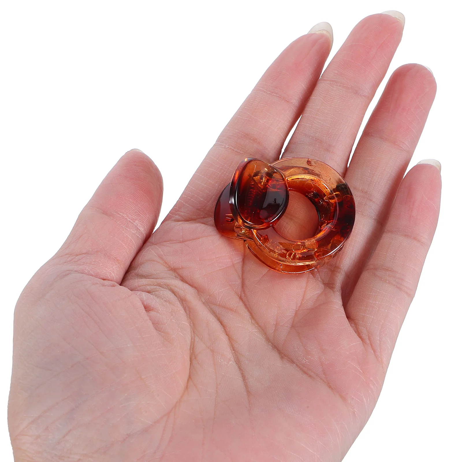 

5pcs Round Hair Clips Fresh Plastic Claw Barrettes For Party Wedding Daily Use Decorative Ladies Hair Accessories