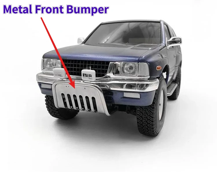 Metal Front Bumper RC Rock Crawler Protective Crash Bar For Tamiya CC01 1/10 Isuzu Mu Body Shell Offroad Replacementrt Accessory
