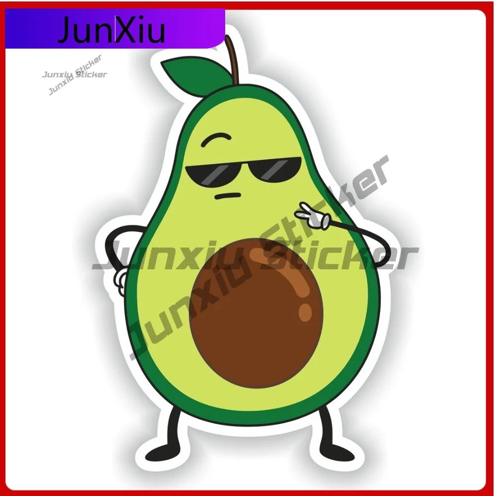 

Avocado Fruit Sticker Vinyl Graphic Decals Waterproof Motorcycle Helmet Decal And Stickers For Cars Bumper Suv Cover Waterproof