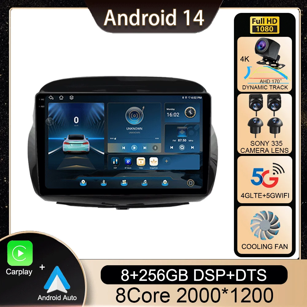 

Android 14 для Honda FRV FR-V EDIX 2004 2005 2006 2007 2008 2009 Стерео GPS навигация головное устройство авто радио видеоплеер