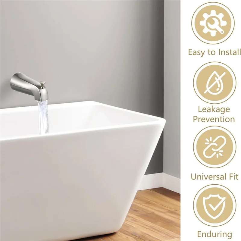 

-A95Z 4-Pack Universal Tub Spout Diverter Repair Kit Bathtub Spout With Diverter Repair Kit Tub Faucet Repair Replacement Parts