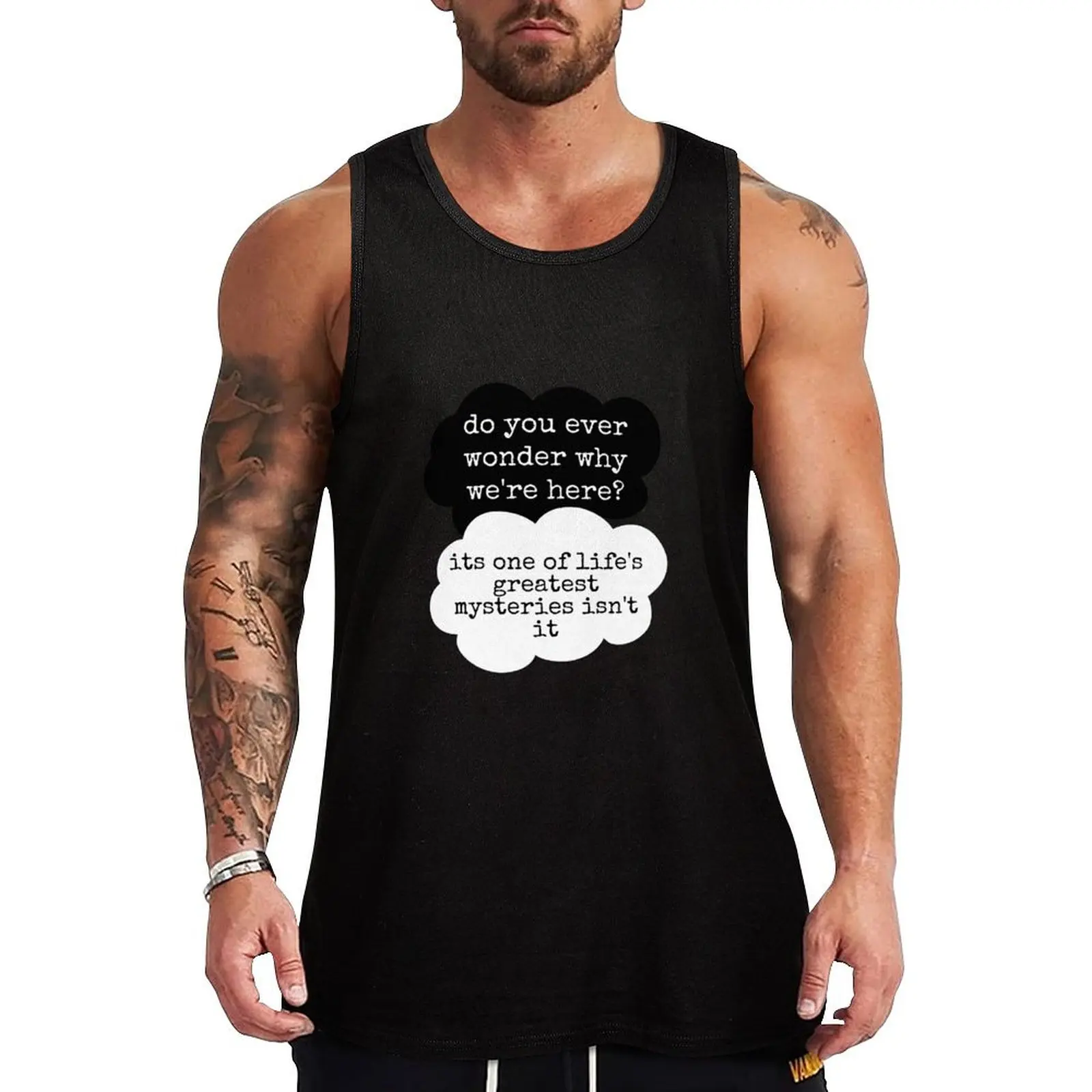 do you ever wonder why we’re here? Tank Top Training Athletic Tank Top Lightweight Breathable Wear