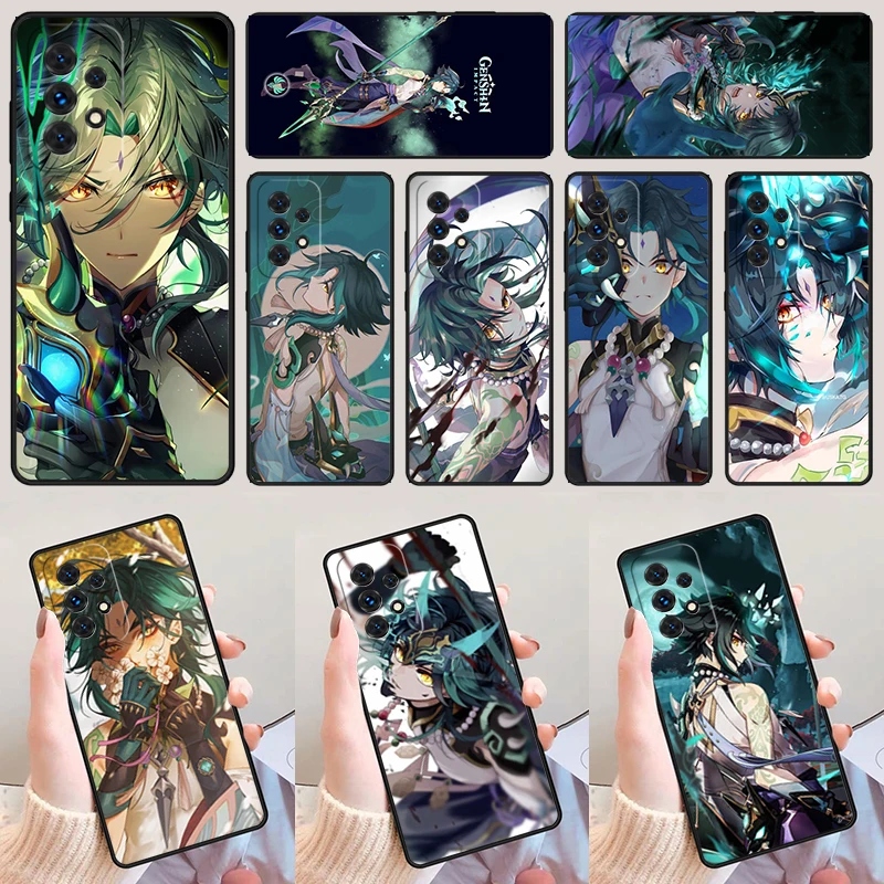 Xiao Genshin impact phone case For Samsung Galaxy A42 A31 A40 A51 A71 A32 A80 A91 A52 A72 A73 A20e A21S A50 A70 A11 A12 Cover