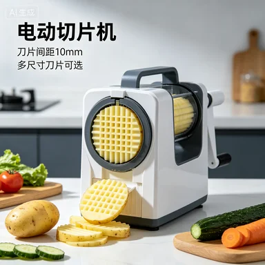 High-Uniformity 10mm Motor Slicer Blade Vegetable Cutter Potato Slicer Adjustable Size Grid Kitchen Tool for Consistent Slicing