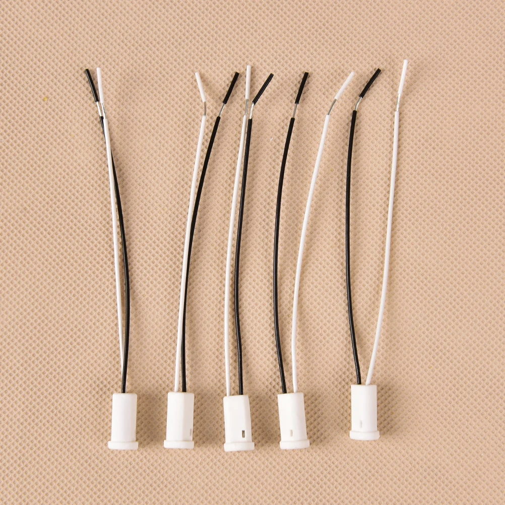 Hot Sale 10PCS/LOT G4 Base g4 Socket plug ceramic g4 Holder Head Wire Connector 10cm