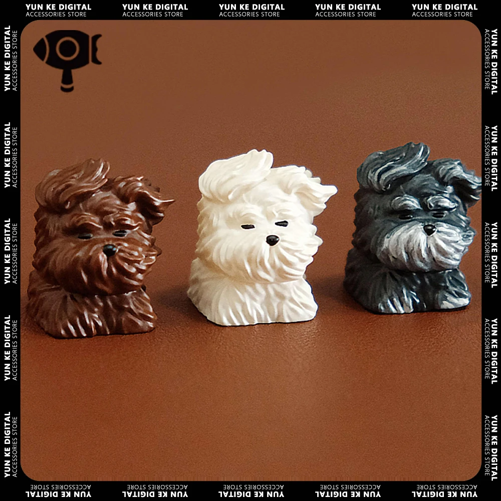 Cute Wind Blown Puppy Keycaps Keycaps Hand-made Resin Keycap Mechanical Keyboard Keycaps Customized Gaming Accessories Gifts