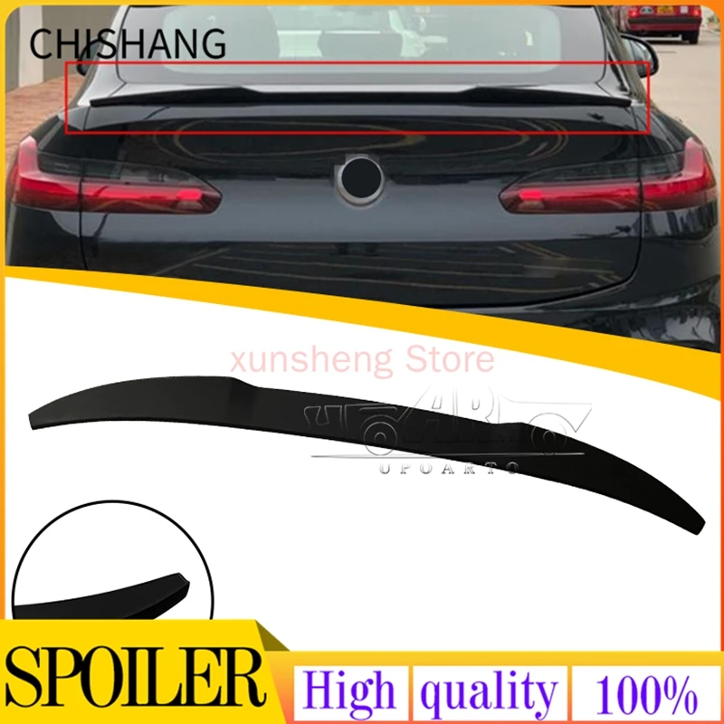 Accessories Decoration Performance ABS Plastic Glossy black Rear Tail Spoiler For BMW X4 G02 2018 2019 2020 2021