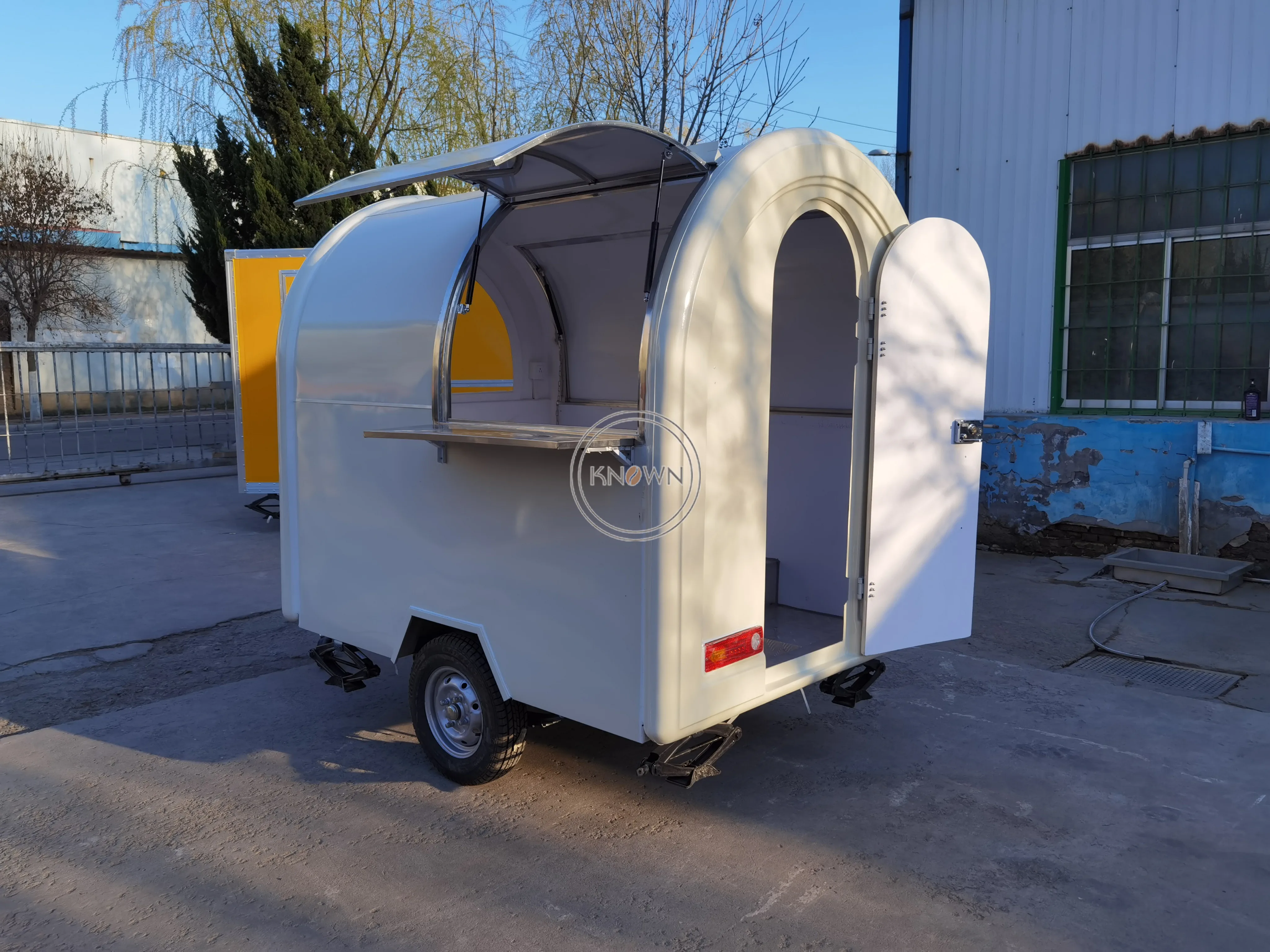 Fully Equipped Fiberglass Trailers Fast Street Retro Australian Standard Concession Mobile Food Cart Trailer With VIN CE COC