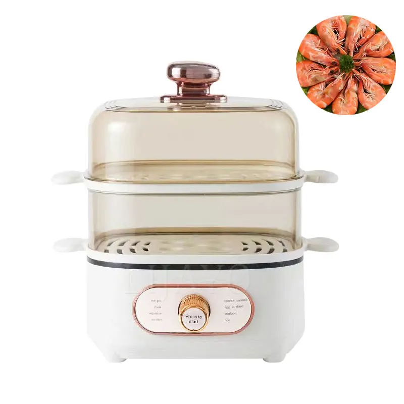 220V Household Electric Steamer Steaming Machine 2 Layers Multi Cooker Steam Cooking Pot