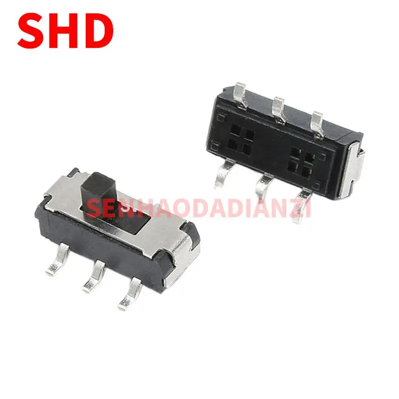 20pcs MSS22D18 SMT Toggle switch SMD 6Pins Handle high 2mm 2P2T The micro Slide Switch