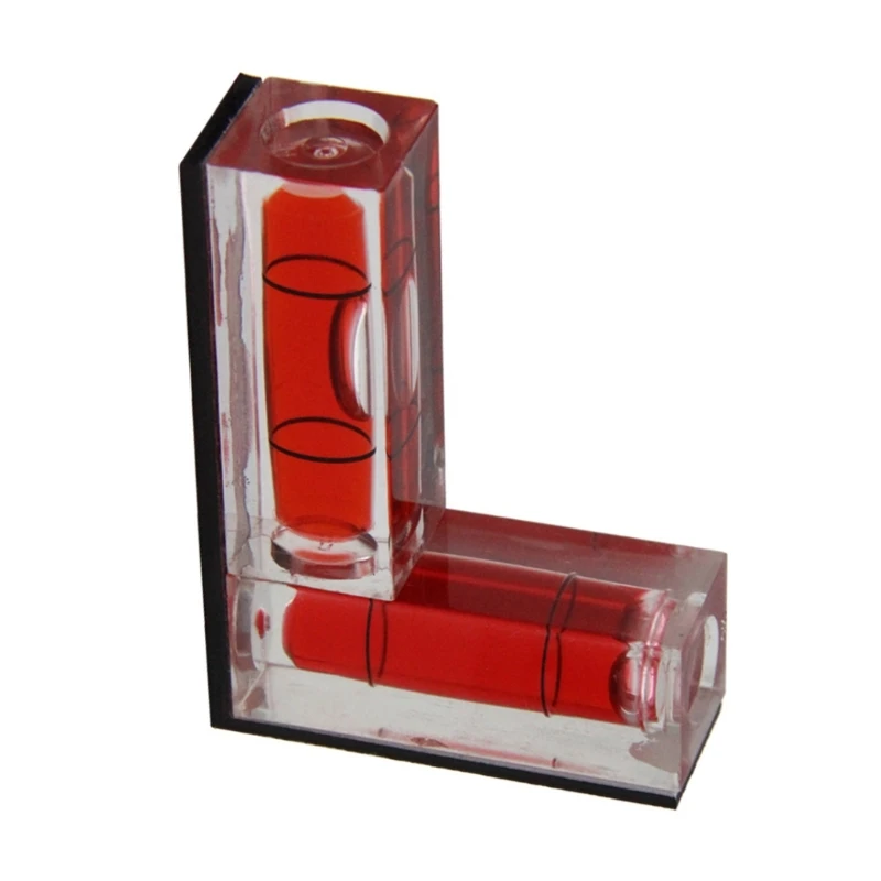 Small L Shaped Magnetic Spirits Levels Precision Bubble Levels Horizontal Bubble Measuring Tool