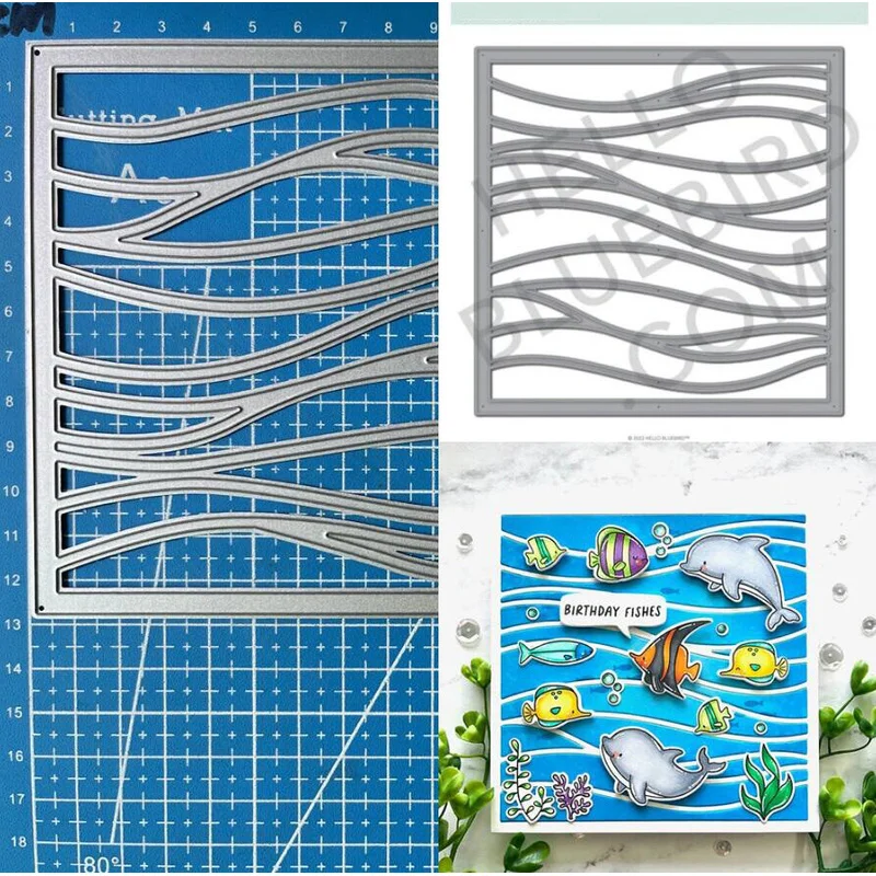 

Ocean Frame Metal Cutting Dies Scrapbooking Embossing Paper Card Crafts Stencils
