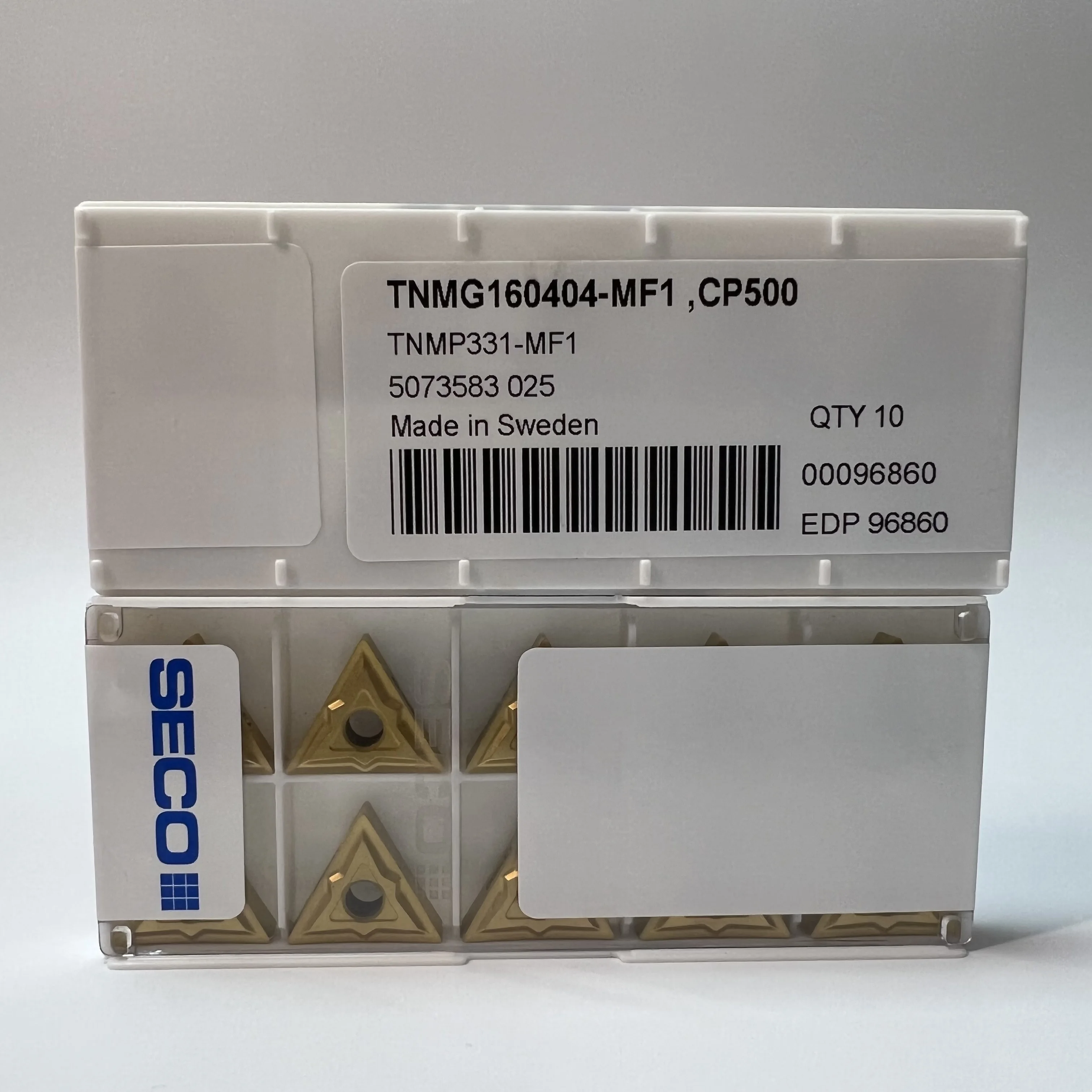 Cuchilla CNC TNMG160404-MF1,CP500, 10 piezas