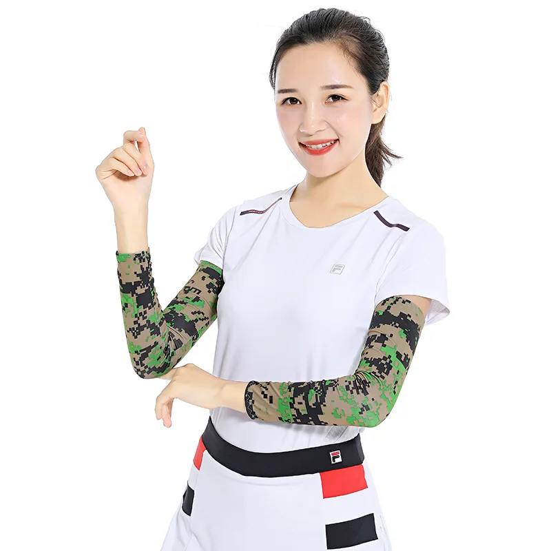 Summer New Cycling Arm Warmers For Men Women Girls Soft Driving Sunscreen Long-Sleeved Outdoor Solid Color Riding Sleeves