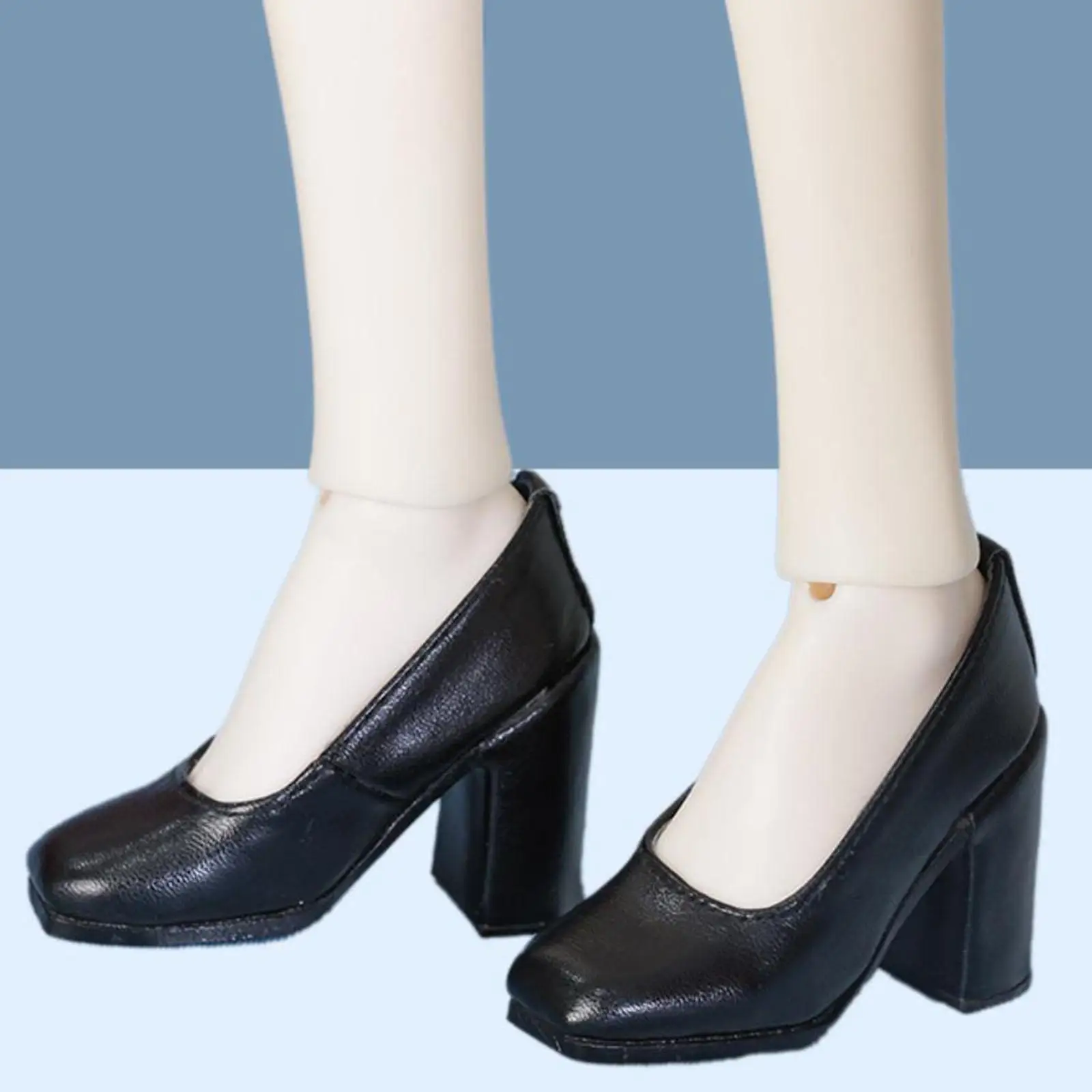 

1/3 BJD кукольная обувь, черные миниатюрные мини-туфли на высоком каблуке, модные женские туфли на высоком каблуке