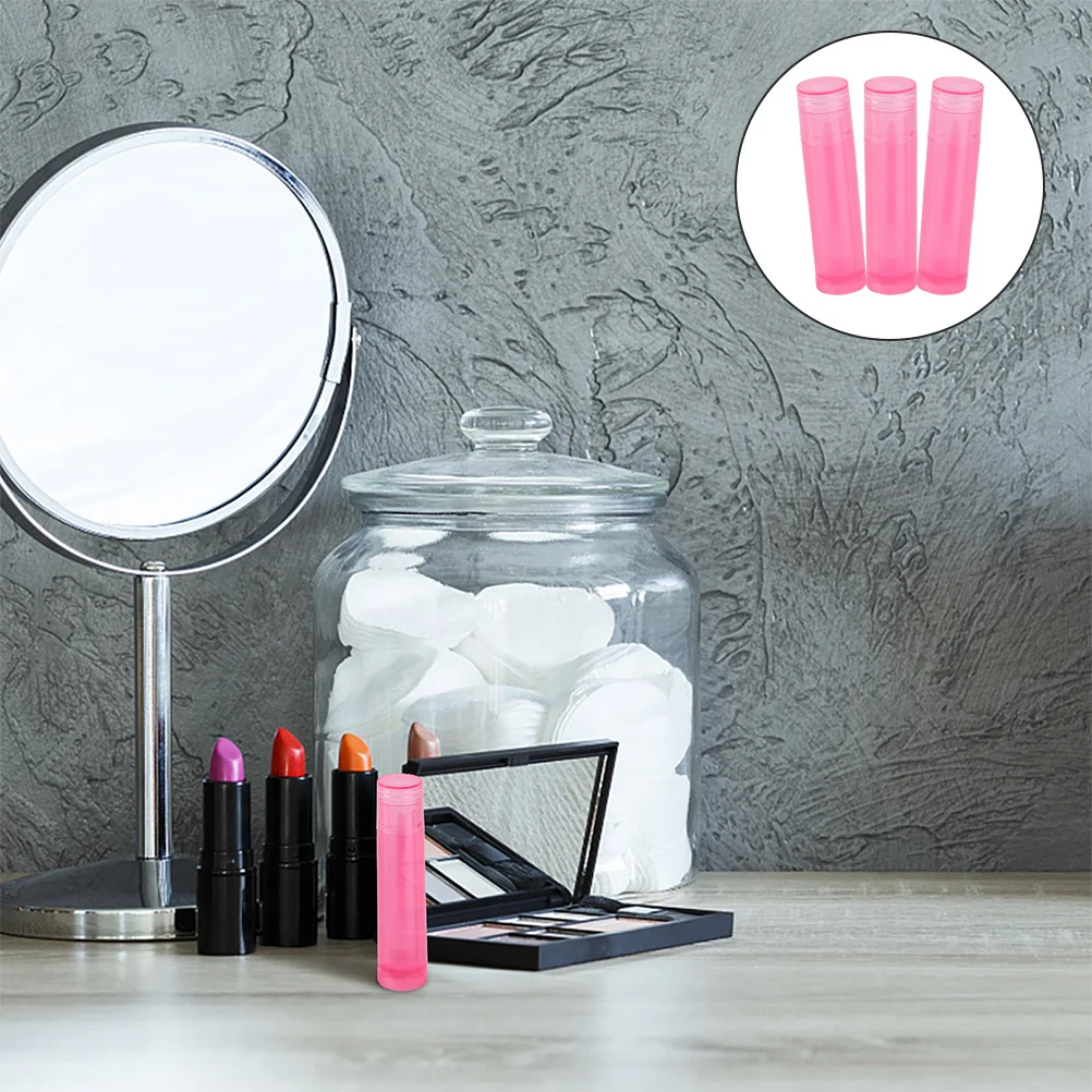 24 قطعة أنبوب أحمر الشفاه الفارغ لتقوم بها بنفسك حاويات بلسم الشفاه المحمولة قالب أحمر الشفاه ذاتي الصنع مادة البولي ايثيلين دائم لمستحضرات التجميل كريم الشفاه