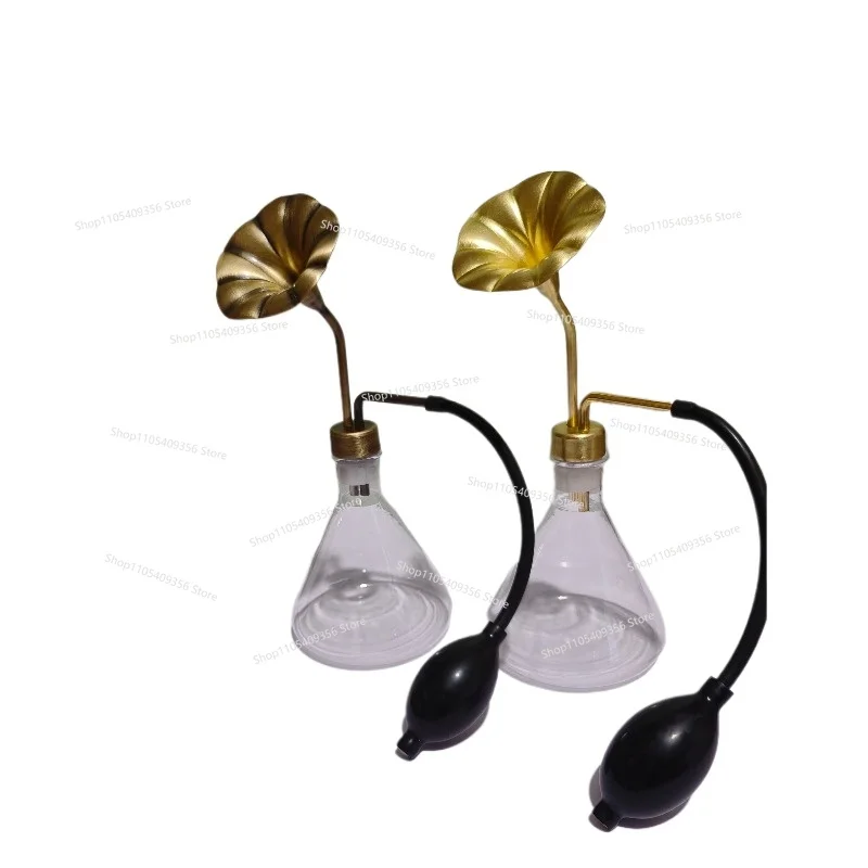 For Glass Creative Custom Scent Bottle SPA Spa Brass Scent Instrument Baijiu Essential Oil Perfume Scent