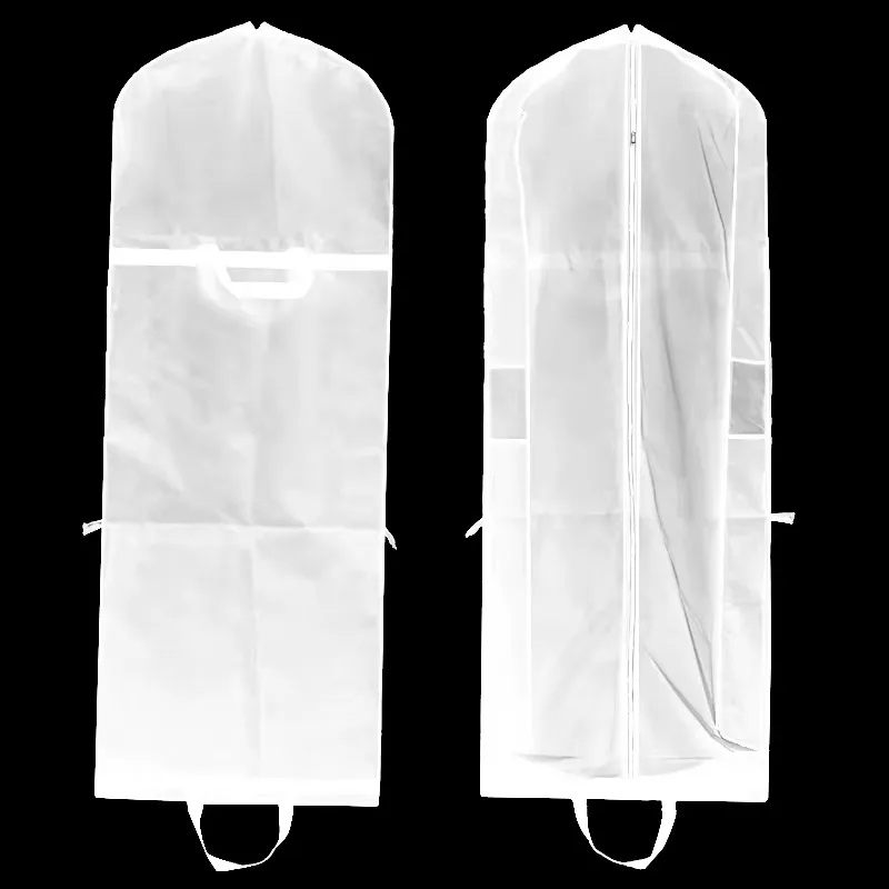 Wedding Dess Dust Bag Non-woven Fabric Clothes Dust Proof Evening Dress Dust Cover Bridal Garment Storage Bag 150/180cm