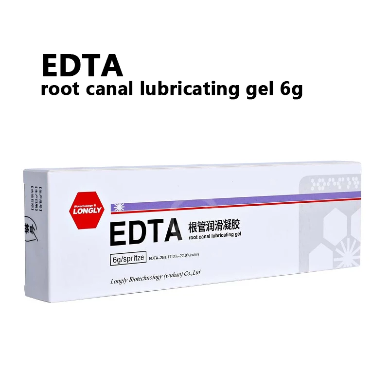 EDTA-gel lubrificante de canal radicular, tratamento de canal radicular, é usado para canal radicular, 6g