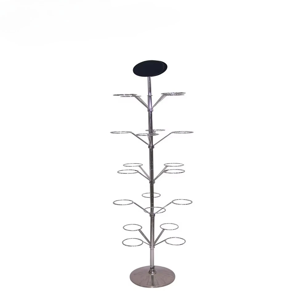 Chrome Plated Modern Metal High Quality Football Stand Display Stand Display Stand Customizable Logo for Showrooms Swift Courser