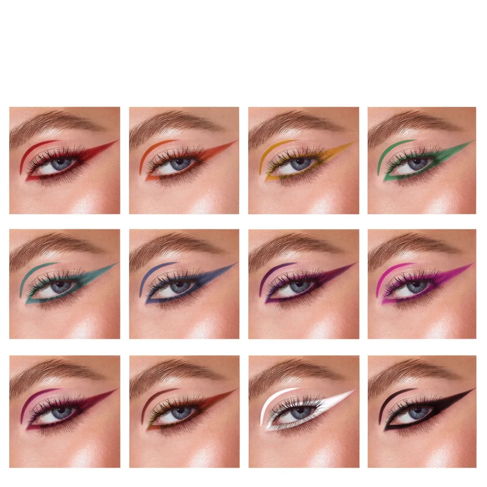 Vibrant Vibrant 12 Colors Matte Eyeliner Kit Waterproof Eye Liner Pens Soft Smooth Tip Professional Beauty Cosmetic Makeup Set - Aliexpress Deal