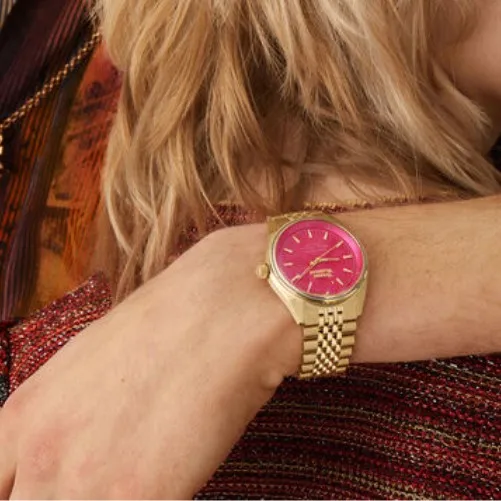 Viviene reloj Westward para mujer, pulsera de cuarzo con temperamento de hielo rosa y azul, gama alta, Queen Dowager Xi