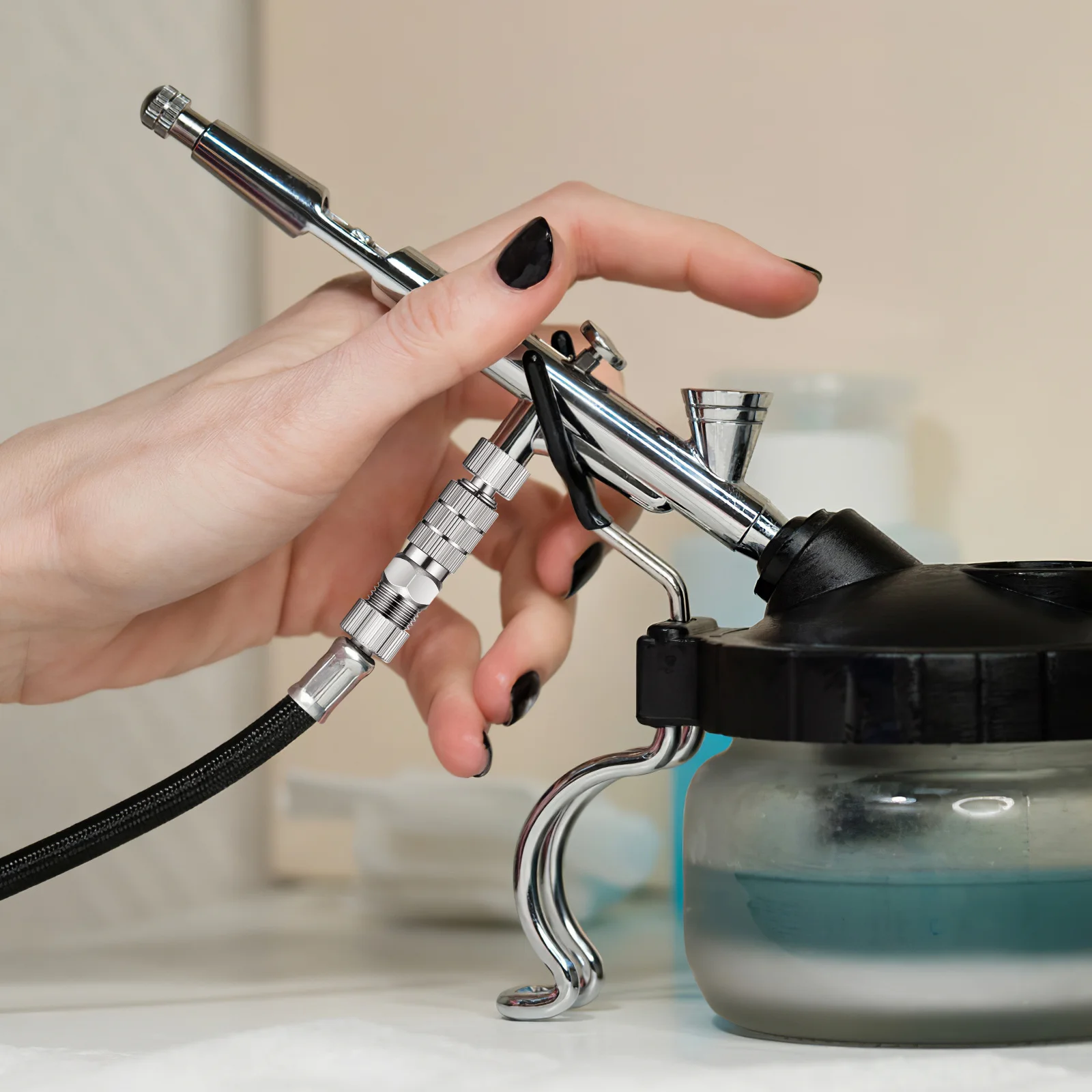 1 conjunto de kit adaptador de mangueira de aerógrafo, acessórios de metal de desconexão rápida, compatível com a maioria dos sistemas de aerógrafo, suprimentos de acoplador