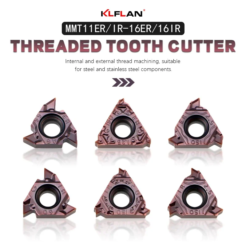 

Internal and External Thread Inserts Universal Pitch Threading Tools 16ER 16IR 11ER 11IR AG60 A60 AG55 A55 0.5~300ISO Carbide In