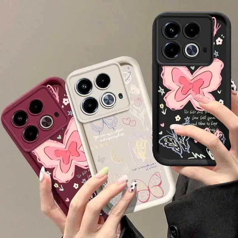 Note40 Butterfly and Blossom Sky Eye Ladder Phone Case For Infinix Note 40Pro 30 30Pro 30VIP 12 12Pro Smart 8 7 6 Zero 30  Cover