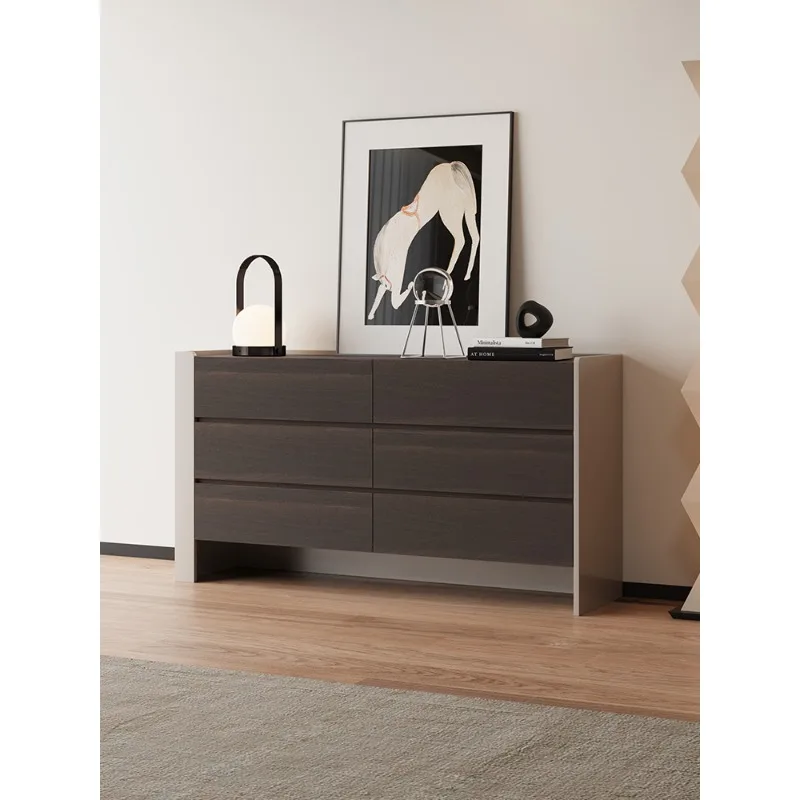 Italian type simple solid wood Storage cabinet with Drawer modern capaciousness locker for living room bedroom home Furniture