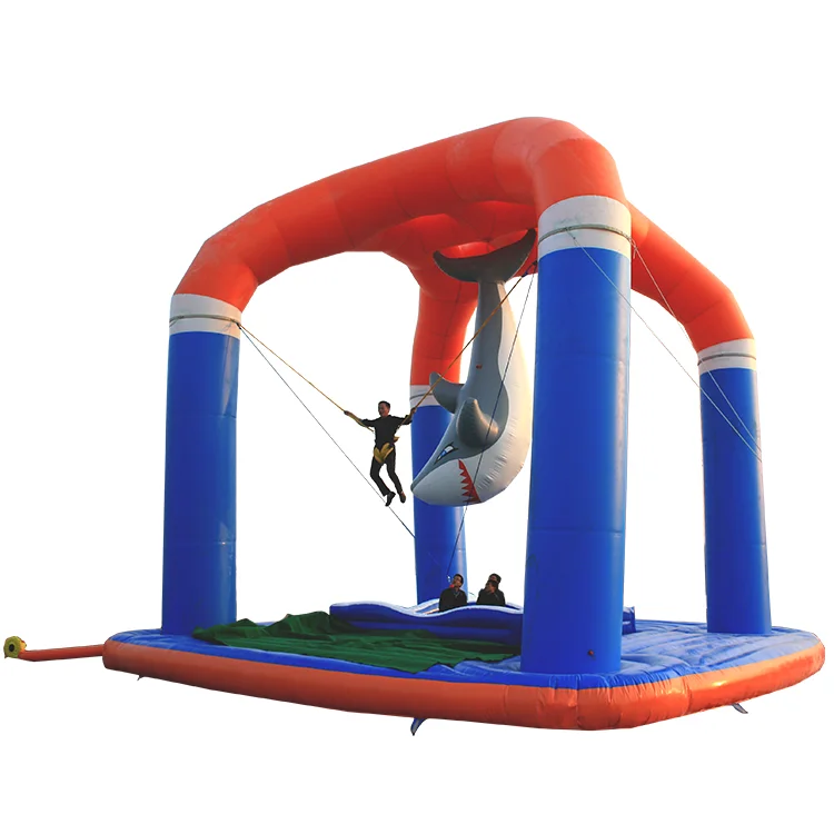 Inflatable Bungee jumping trampoline bungee amusement equipment for sale