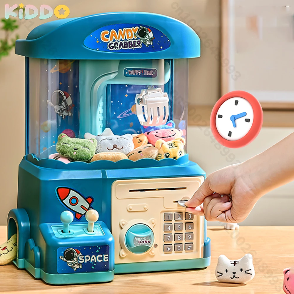 

Doll Machine Specie Operated Play Game Bank Toys Mini Claw Catch Toy Machines Cartoon Doll Children Interactive Toys Birthday