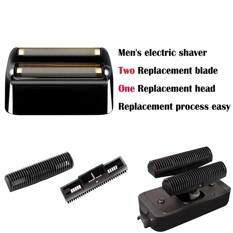 Professionelle Barber Rasierer Doppel Ersatz Folie Und Klinge Set Für Babyliss Cordless Elektrische Rasierer Net Messer Friseur – Detail 8