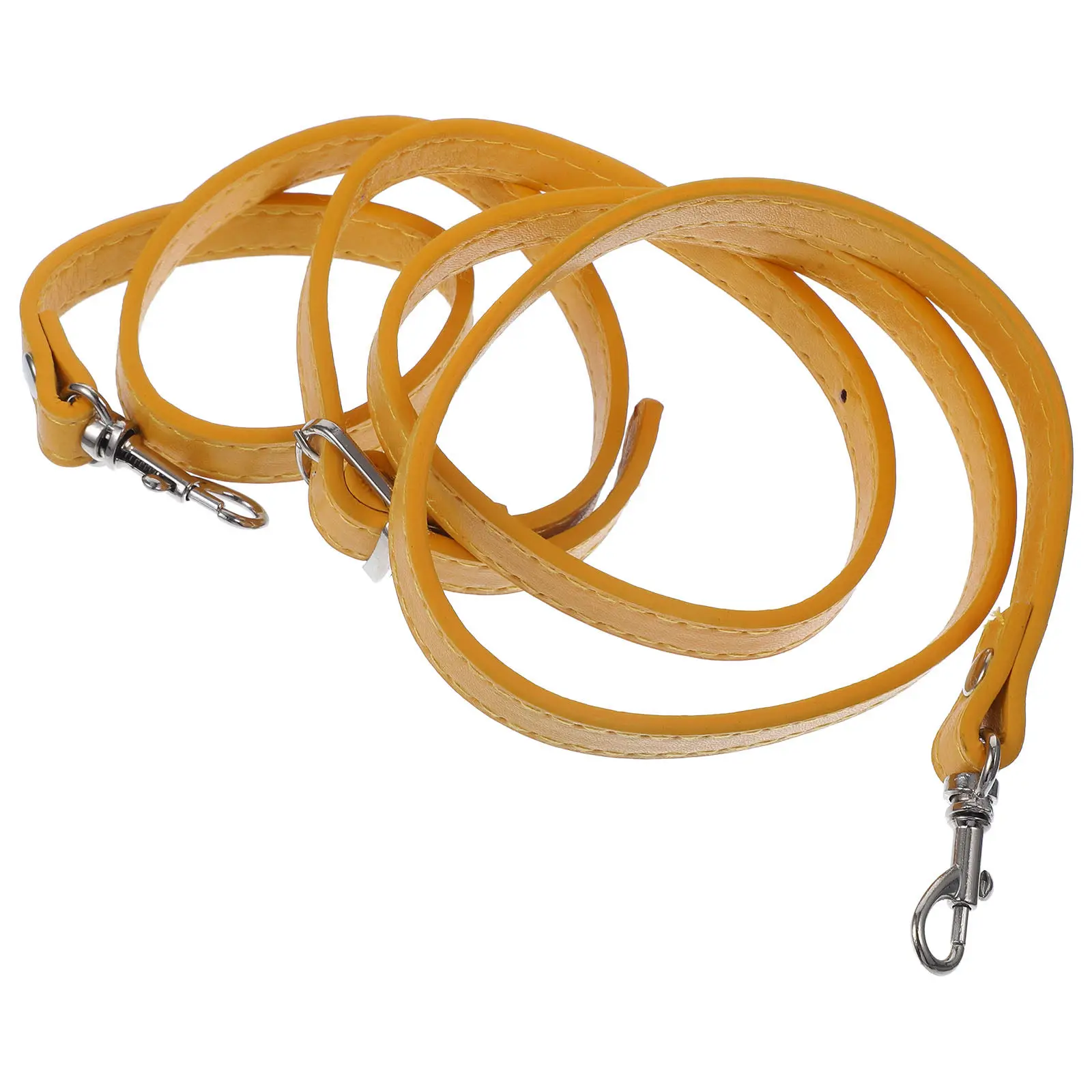 PU Synthetic Adjustable Bag Strap Shoulder Replacement Handbag Strap Crossbody Yellow DIY for Women Ladies Pouch