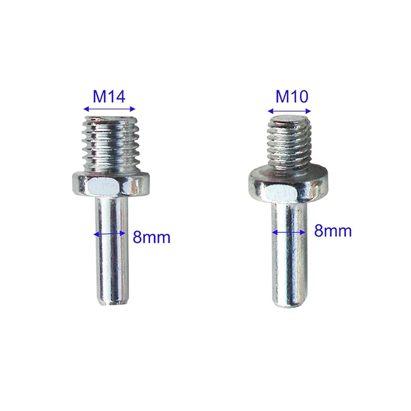 M10/M14 موضوع محول مفك بت 2/5 قطعة مسدس مستدير ربط قضيب تشاك للحفر الكهربائي الروتاري دعم الوسادة تلميع