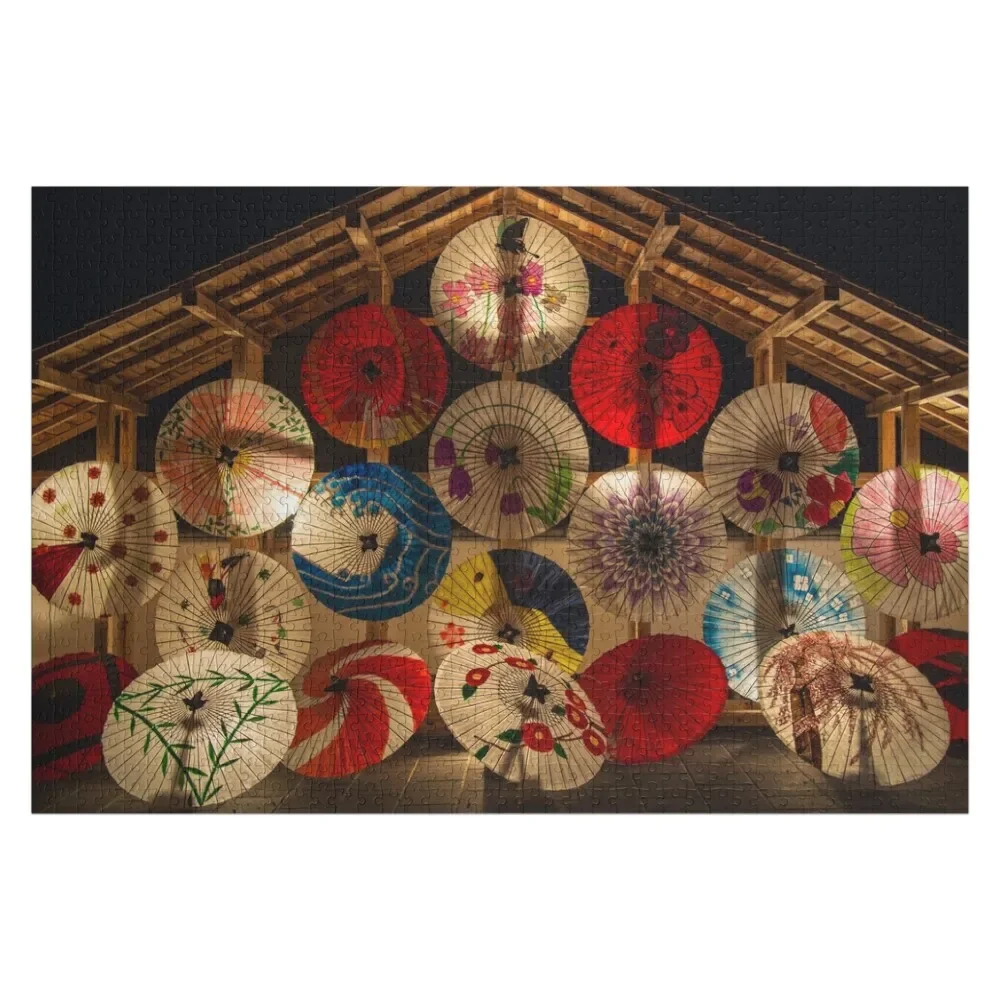 

Japanese Umbrellas Jigsaw Puzzle Wood Name Personalised Toys Puzzle