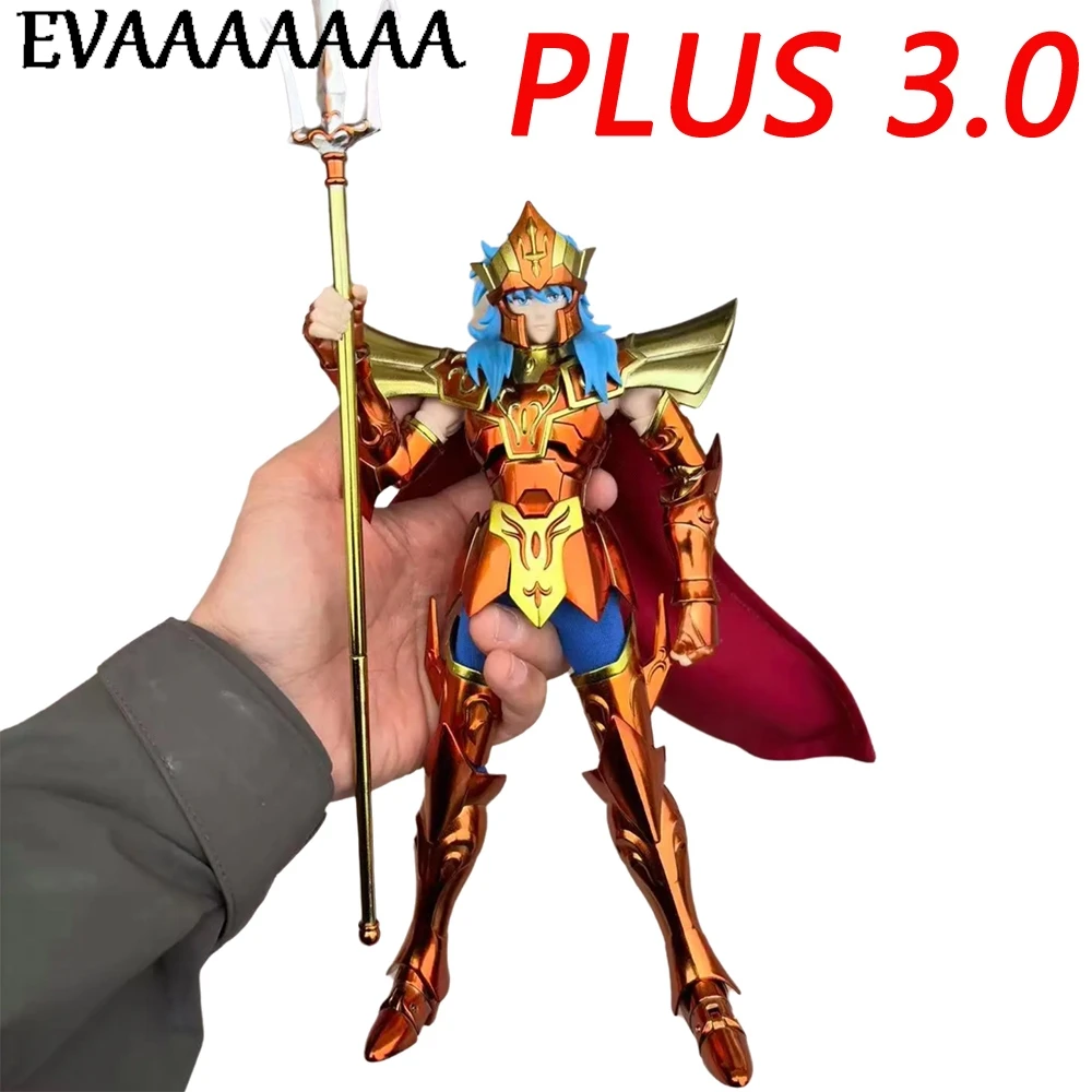 Figura de Ação MST Saint Seiya Myth Cloth EXM Poseidon Rei dos Mares 3.0 Plus Cavaleiros de Ouro Plus Cavaleiros do Zodíaco Jmodel