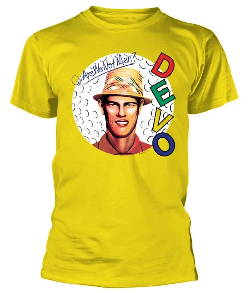 Devo Are We Not Men Yellow T Shirt Official