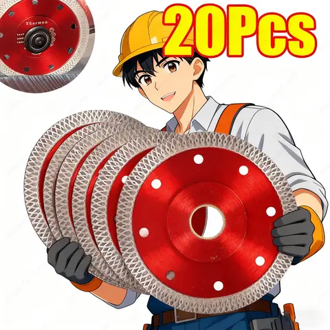 105/115/125mm 1-20개 초박형 다이아몬드 타일 블레이드 톱 건식/습식 절단 디스크 휠 (세라믹 그라인더, 도자기, 화강암, 대리석용)