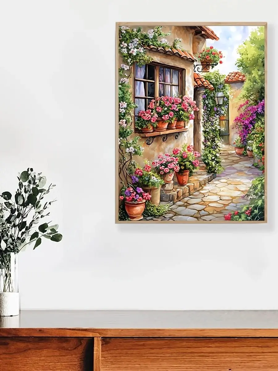 1 Set 30x40cm-11,8x15,7-Zoll 11CT/14CT bedruckter Stoff Kreuzstich DIY-Set, große Größe, Geschenkset – Detail 1